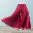thumbnail image 3 of Long Ballet Wrap Skirt Adult Women Ladies Sheer Dance Over Scarf Overskirt, 3 of 3