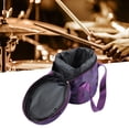 thumbnail image 1 of Music Bowl Storage Bag Container, Dual Zipper  Singing Bowl Carry Case Bag For Sizes 8" To14", Carrying Case Padded Travelling Bag Purple For Bowl Parts, 1 of 8