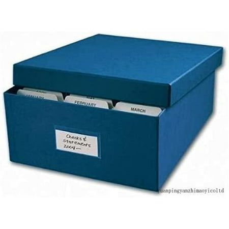 

ABC Check Storage Box W/ 12 Dividers 12 X W 9-7/8 X H 4-5/8 Blue