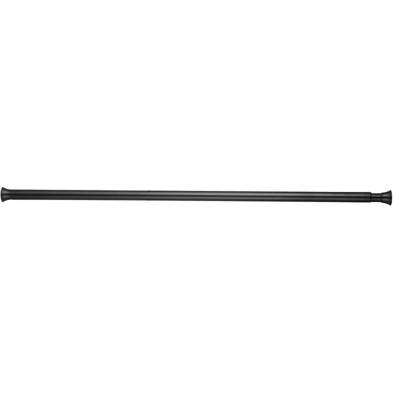  Basics Tension Curtain Rod, Adjustable 36-54 Width -  Nickel, Classic Finial : Home & Kitchen