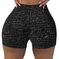 thumbnail image 2 of Goofa Chemistry Formulas 3 Printed Workout Shorts Women Seamless Scrunch Butt Lifting High Waisted Gym Booty Shorts Elastic Workout Shorts-Medium, 2 of 8