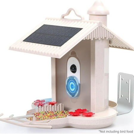 Bird Device,Camera 1080p Auto Notification Ai Identify And Real-time Waterproof Ai Identify Species Real-time Notification Auto Ture Video Capture Video And Huiop Siuke