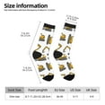 thumbnail image 2 of Susaid Funny Excavator Print Men's Moisture Wicking Cushioned Crew Work Boot Socks Suitable for Size 36-45, 2 of 6