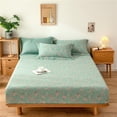 thumbnail image 1 of Funda de cama de hilo de algodón teñido de doble capa Jacquard Funda protectora de colchón de gasa de algodón de un solo producto Cubrecama Funda de cama Ropa de cama de una sola pieza, 1 of 6