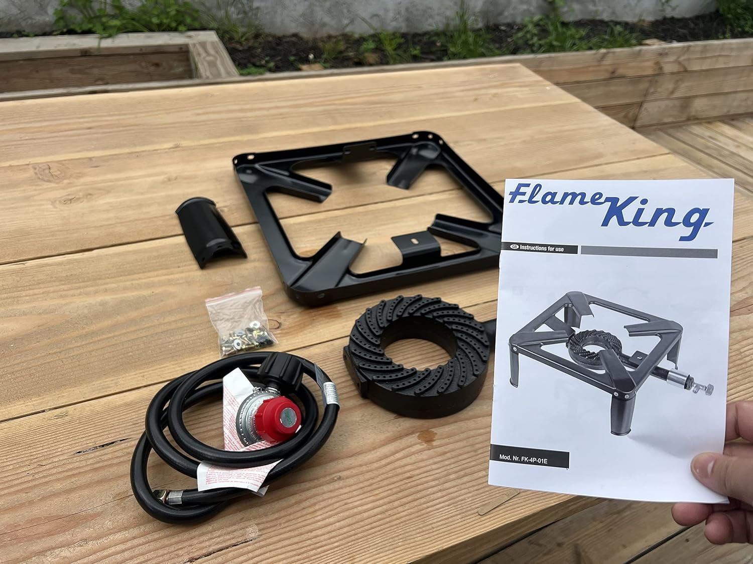 Flame King Propane 120,000 BTU Heavy Duty Single Burner Turkey Fryer Outdoor Bayou Cooker Stove