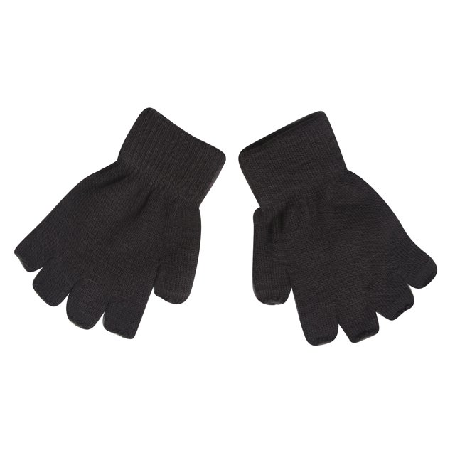 Guantes de matriz de color de Gravity Kids sin dedos - Negro Gravity Threads Guantes