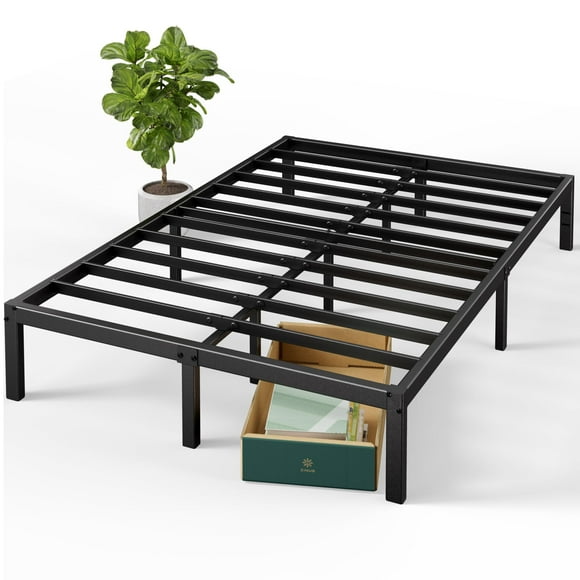 Zinus Elias 14 Inch Metal Platform Bed Frame Steel Support No Box Spring Needed Easy Assembly Queen