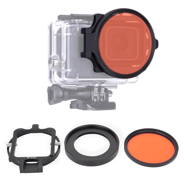 Filtro Rojo JUNESTAR 58 Mm Vidrio Óptico Con Lente Macro 16X para Gopro5