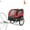 Red, variant on Demi Bonn 53" Dog Trailer for Bicycles, Dog Bike Trailer for Dogs with 3 Entrances for Travel, Quick Set-up and Fold Down, Red