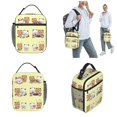 thumbnail image 2 of Lindo Bubu y Dudu bolsa de almuerzo con aislamiento térmico al aire libre oso Panda dibujos animados bolsa portátil para almuerzo refrigerador térmico lonchera blanco, 2 of 5