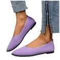 thumbnail image 5 of YLYL Women Knit Ballet Flats Non Slip Pointed Toe Comfortable Softable Casual Dressy Work Flats Shoes, 5 of 8