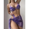 thumbnail image 4 of Women's Sexy Swimwear Multi-color Mesh Three-piece Swimsuit, 4 of 8