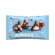 Hershey's Kisses Hot Cocoa Flavored Milk Chocolate Christmas Candy, Bag 9 oz