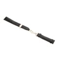 thumbnail image 4 of facefd Leather Watch Band Butterfly Deployment Clasp Buckle Black 20mm, 4 of 8