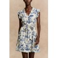 thumbnail image 1 of ELEVENMTL Women's Toile Print Short Dress Belted Pockets, 1 of 7