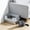B, variant on Stainless Steel Semi-Enclosed Cat Litter Box with Deep High Walls, Scoop and Step, Scatter-Reducing Odor-Control Pan with Slide-Proof Base for Large Indoor Cats, 19.69 x 13.78 x 8.66 Inches, Black