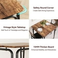 thumbnail image 4 of Dining Table for 2, 3 Piece Kitchen & Dining Room Sets for Small Space, Rustic Brown, 4 of 7