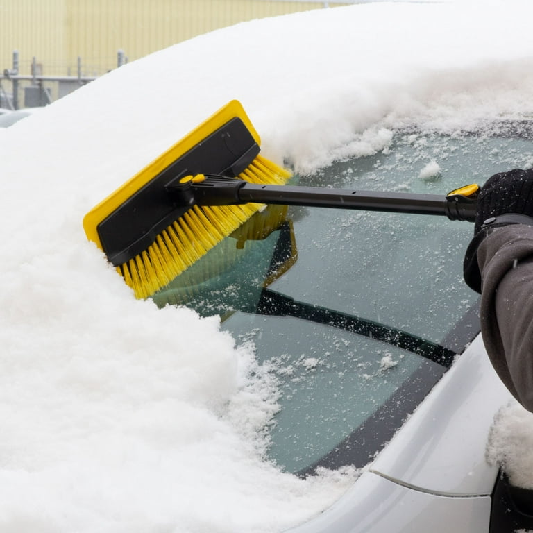 Rain-X 61 Extendable Car Snow Broom and Ice Scraper Tool, Black