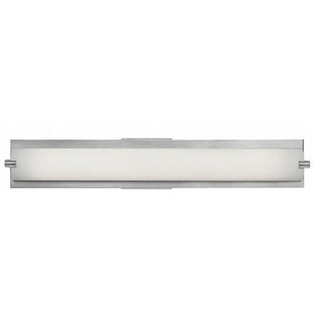 

31010-BS-OPL Geneva 1 Light Wall Sconce or Vanity Fixture - Brushed Steel