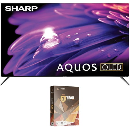 SHARP 4T-C55FS1UR 55 Inch AQUOS OLED 4K Ultra HD Roku TV and 2 Year Amber Protection Plan (2024)