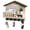 Oak, variant on Wall Mount Key and Mail Holder with Shelf, Black Wood Key Rack, Entryway Mail Organizer with 5 Hooks, Front Door Wall Mounted Key Holder for Home