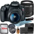 thumbnail image 1 of Canon EOS Rebel T7 Digital SLR Camera 24.1MP with EF-S 18-55mm Lens + 32GB Memory Card + ZeeTech Accessory Bundle, 1 of 8