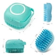 thumbnail image 4 of FOAUUH 2Pack Dog Bath Brush, Soft Silicone Pet Shampoo Massage Dispenser Grooming Shower Brush for Short Long Haired Dogs and Cats Washing, 4 of 6