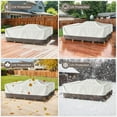 thumbnail image 4 of 126" L x 63" W x 28" H Patio Furniture Covers - Heavy Duty 600D Outdoor Furniture Covers Waterproof for Most 6 Peice Patio Furniture Set, Sectional Sofa and Dining Set - Beige, 4 of 12
