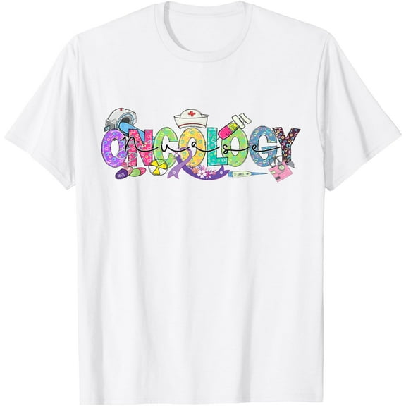 Oncology Nurse Month Medical Assistant Nursing Oncologist T-ShirtMen's and women's pure cotton short-sleeved shirts