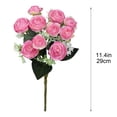 thumbnail image 6 of JUSEO Artificial Camellia Rose 5 Branch 10 Head Wedding Home Floral Decoration Light Purple, 6 of 6