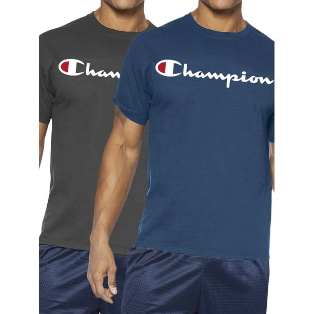 Champion - Champion Men's and Tall Classic Graphic Script Tees, 2 Sizes LT to Walmart.com - Walmart.com