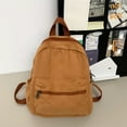thumbnail image 4 of Mochila Escolar Mini para Mujer Color Sólido Lona Vintage Casual, 4 of 9