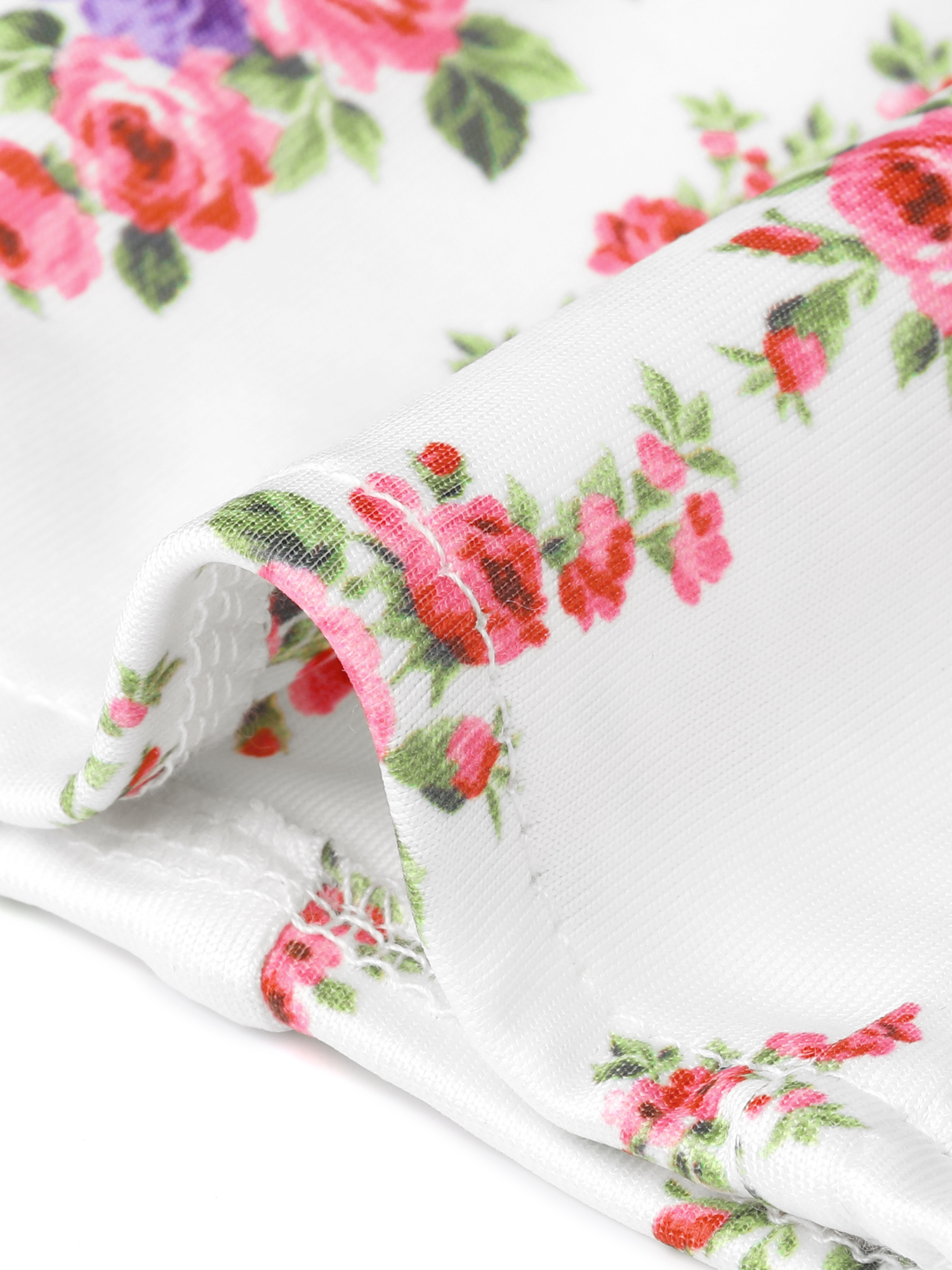DARING DIVA Women's Floral Tank Tops Going Out Spaghetti Strap Top Crop Camisole S White