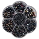 thumbnail image 3 of 2800 cuentas planas de media perla de 2 a 10 mm para decoración de prendas, manualidades, brillo satinado, cuentas sueltas para decoración de uñas. negro, 3 of 7