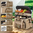 thumbnail image 6 of YTAKY Cooler Bag,16L Tactical Tackle Box, Wet Dry Separation Insulated Leakproof Expandable Lunch Cooler with Molle Multi Pockets Detachable Strap for Fishing Camping Work, 6 of 9