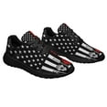 thumbnail image 6 of Firefighter The Thin Red Line American flag Shoes Sneakers Black Size 4, 6 of 7