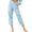 Sky Blue, variant on FchengtaiS Capri Pants For Women Women's Casual Classic Cotton Linen Cropped Pants Spring Summer Solid Color Trousers