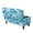 Blue Tropical Monstera Leaf, variant on FOR U DESIGNS Grey Monstera Leaf Print Ottoman Cover Washable Footstool Covers Thick Slipcover for Rectangle Ottoman, Washable Storage Furniture Protector for Dogs Pets