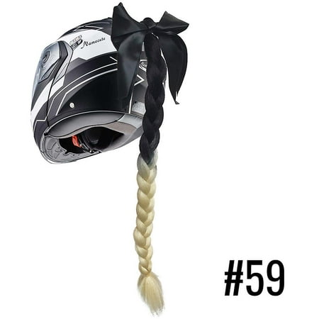 Motorcycle Helmet Hair Ponytail Braids For Motorbike Helmets Twist Dual