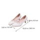 thumbnail image 3 of 1 Pair Pointy Lace High-heeled Shoes Sexy Bride Wedding High Heels (White), 3 of 3