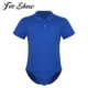 thumbnail image 2 of Men One-piece Exotic Lingerie Short Sleeve Crotch Shirt Bodysuit Teddies Romper Male Leotards Bodycon Catsuit Gymnastic SwimsuitM Gong Bohan LED, 2 of 2