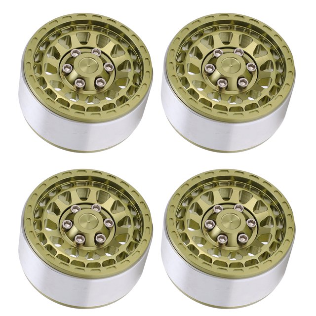 Beadlock Wheel Hub, 4 piezas Beadlock RC Car RC Car Tire Hub Control remoto Llanta de rueda de coche Funcionalidad de alta precisión