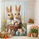 thumbnail image 5 of Cortina de Baño de Pascua, Sin Taladros, con 12 Ganchos, 5 of 6