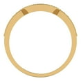 thumbnail image 4 of 0.25 ct Brilliant Round Cut Synthetic White Sapphire 18K Yellow Gold Stackable Band SZ 8.75, 4 of 5