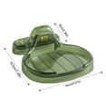 thumbnail image 3 of Becaristey Storage Rack Organize Kitchen Tools And Accessories With Space-saving Rack Pot Coverspoon Translucent Green 1Set, 3 of 6