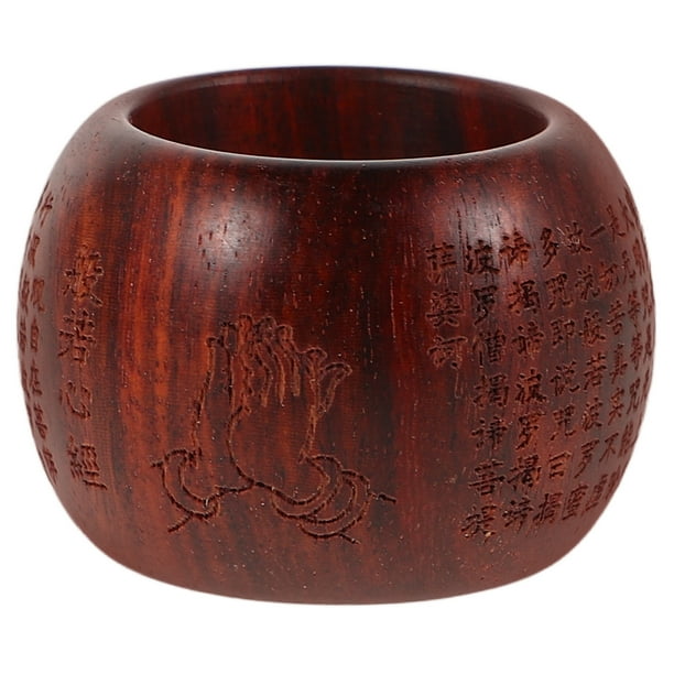 Anillo ajustable para el pulgar con diseño de tigre budista y grabado de sutra del corazón, estilo bohemio, joyería espiritual para hombre