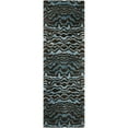 thumbnail image 4 of SAFAVIEH Soho Asa Geometric Wool Area Rug, Blue/Brown, 6' x 6' Round, 4 of 7