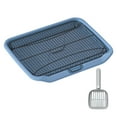 thumbnail image 2 of Dog Toilet Portable Puppy Training Potty Tray Training Pad Holder Light Blue, 2 of 8