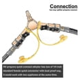 thumbnail image 5 of 1/4 Inch Rv Propane Quick Connect Y-splitter Adapter with Shutoff Valve Full Flow Plug 2 Way Lp Gas, 5 of 5