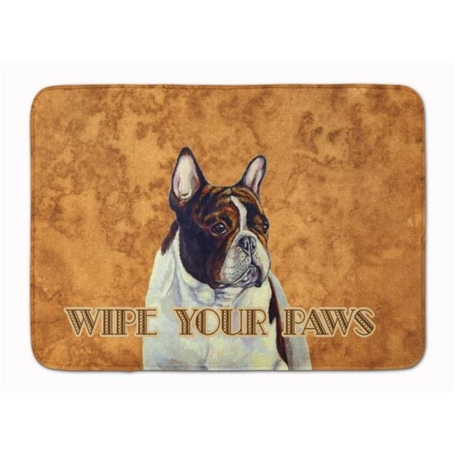 Carolines Treasures LH9454RUG French Bulldog Wipe your Paws Machine Washable Memory Foam Mat